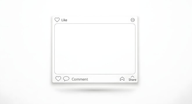 Ui ux design for instagram ad minimalist mockup for mobile app interface user experience
