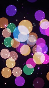 Colorful glowing bokeh lights shimmer softly in a dreamy abstract field for festive beauty nightlife celebration and luxury design backgroundsbokeh