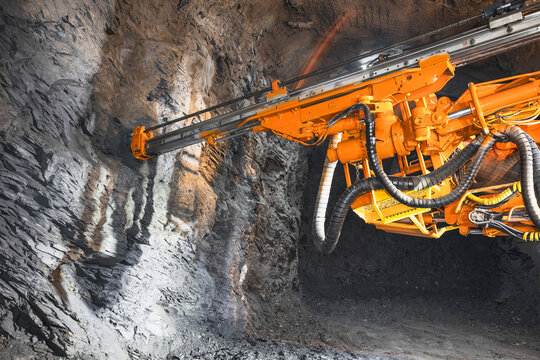 working inside the coal mining