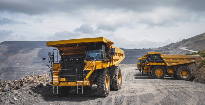 mining machinery in work process