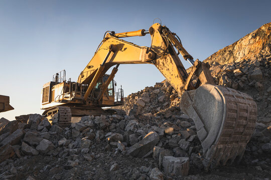 mining machinery in work process