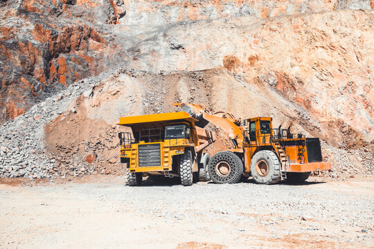 mining machinery in work process