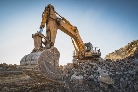 mining machinery in work process