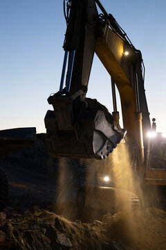 mining machinery in work process