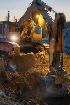 mining machinery in work process