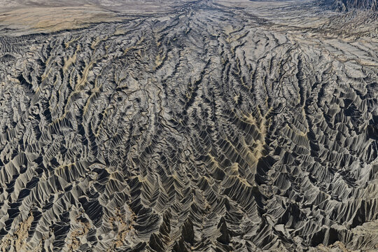 Fractal Patterns in the Eroded Hills Around Factory Butte Utah