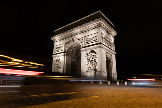 Arc de Triomphe at Night, Paris