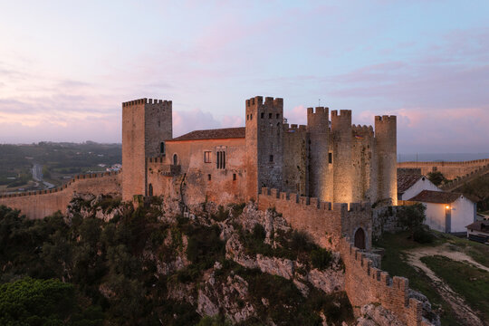 &Oacute;bidos Castle medieval architecture , Portugal