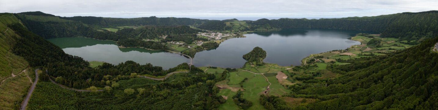 Panoramic View of Sete Cidades, S&atilde;o Miguel, Azores