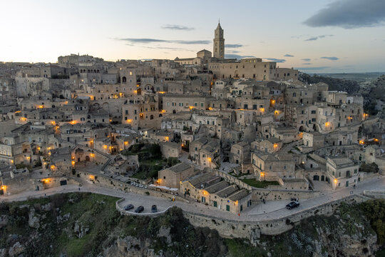 Panoramic View of Matera, Italy