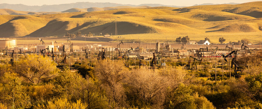 Oil field substation Central California