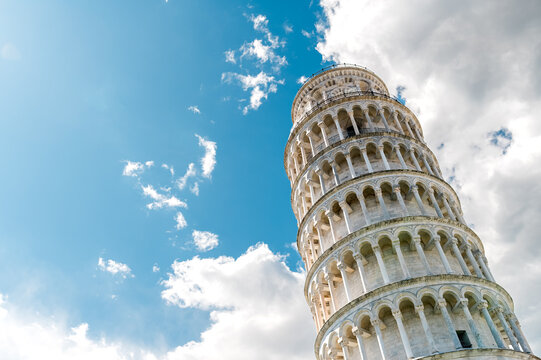 The leaning tower of Pisa in Italy