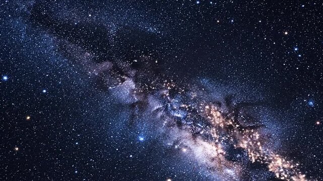 Stunning Cosmic Display - A Celestial Symphony of Stars and Nebulae.