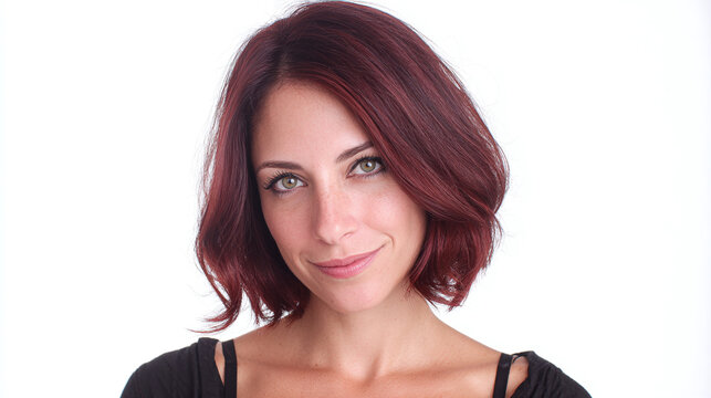 portrait of a young woman with ginger hair