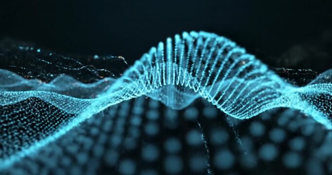 Digital wave data visualization technology.