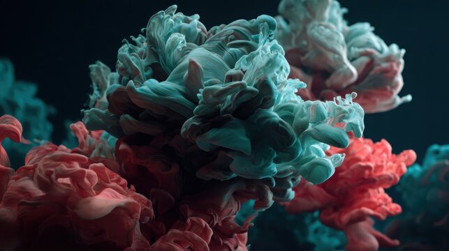 Captivating swirling iridescent paint patterns in dynamic fluid motion, showcasing vibrant color and intricate textures.