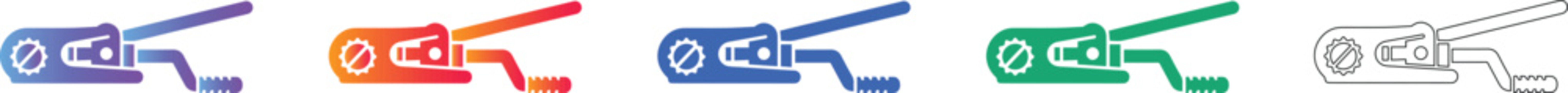 Ratchet Strap Tensioner Icon Collection