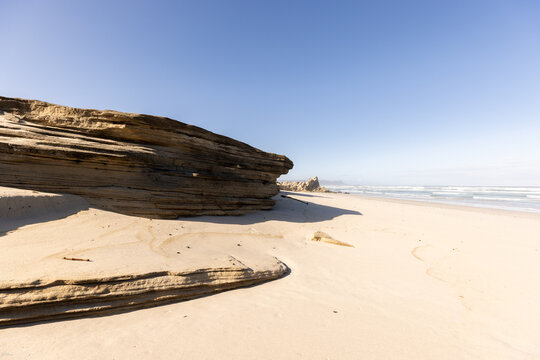 Rocky coastline,Sopies Klip, Walker Bay Nature Reserve, Hermanus/Stanford, South Africa