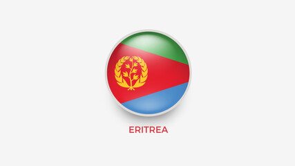Fototapeta premium Eritrea 3d flag vector illustrator