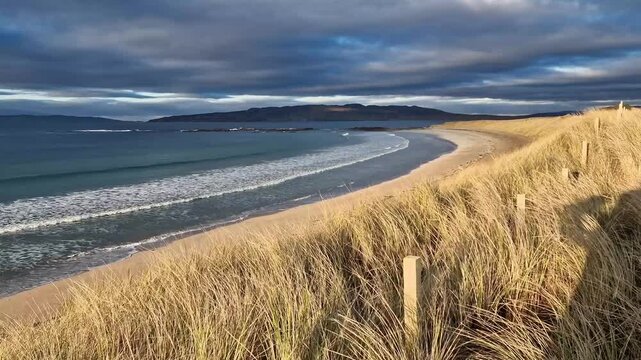 The amazing dunes at Portnoo Narin beach in County Donegal - Ireland