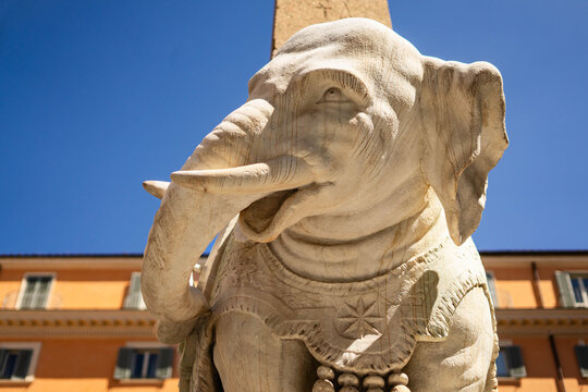 Berninis Elefant auf der Piazza della Minerva in Rom