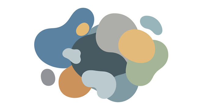 Colorful abstract shapes design elements 8.