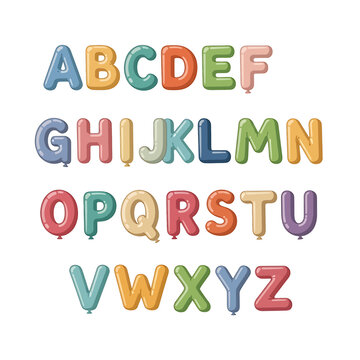 Multicolored Alphabet Letters in Plastic 6.