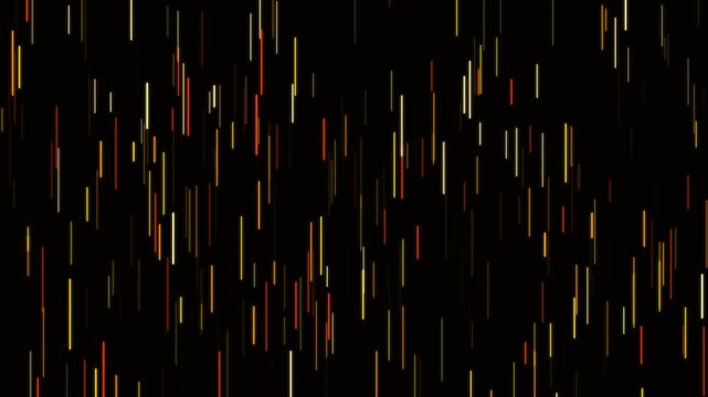 Digital Firefall Light Streaks Animation 4K Seamless Loop