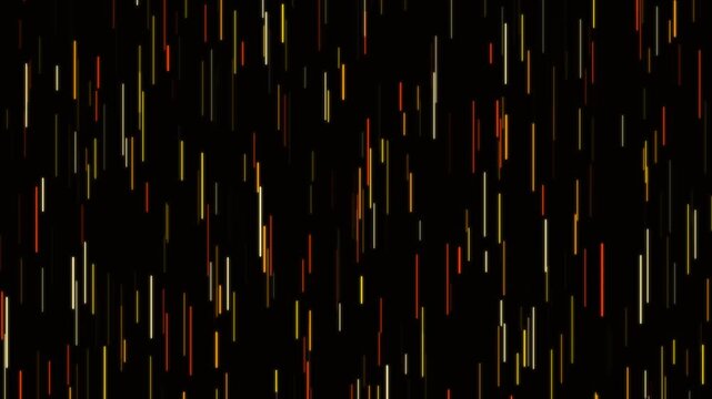 Digital Firefall Light Streaks Seamless Loop 4K Background