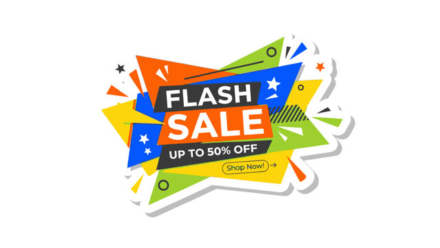 BIG SALE! UP TO 50% OFF - Special Discount Banner for Promotions and Advertising Campaigns