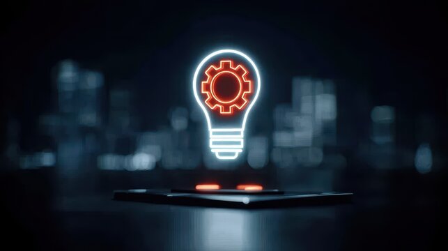 An ambitious entrepreneur nurtures a fresh idea to ensure business growth and startup innovation, ultimately reaching success.