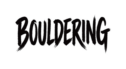 BOULDERING Handwriting © 炳伟 梁