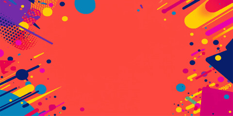 Colorful abstract grunge background with floral pattern and heart-shaped design for a festive greeting card © md bahar