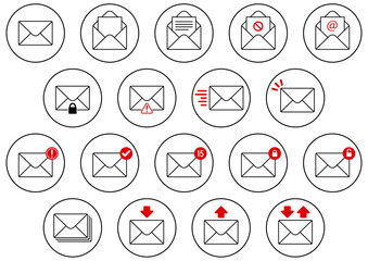 メールのイラスト集 © 四郎丸