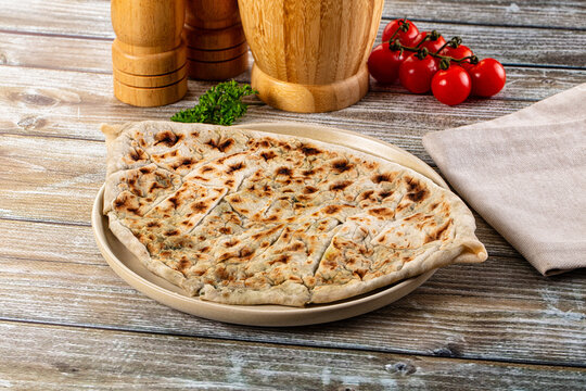 Turkish Kutab staffed green herbs