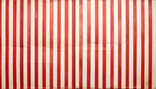 A flat surface displays parallel red and white stripes. The aged appearance suggests prior use and potential imperfections
