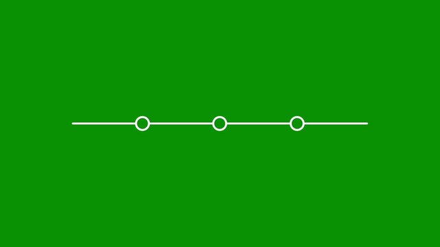 3 step infographic process with check mark icon on black background. Step by step process animation with success check marks.