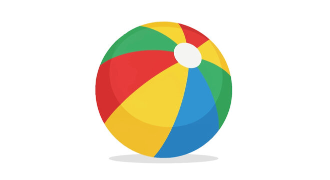 Colorful Beach Ball Inflated Toy.
