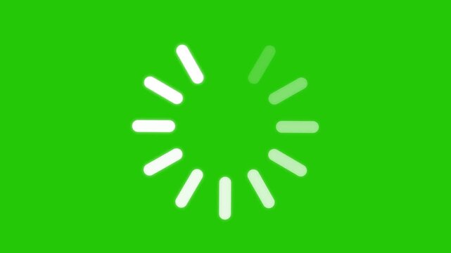 Animated circular loading mark with white background and no background.