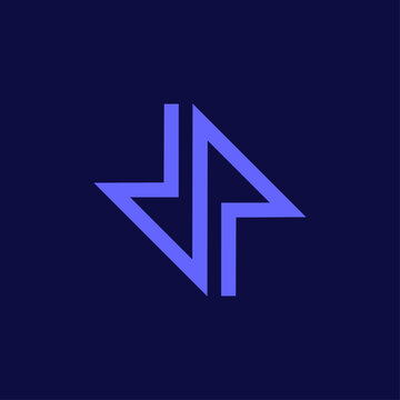 Minimalist Geometric One Line Letter S or DP Thunder Bolt Logo for Tech Branding. S Thunder Logo. 