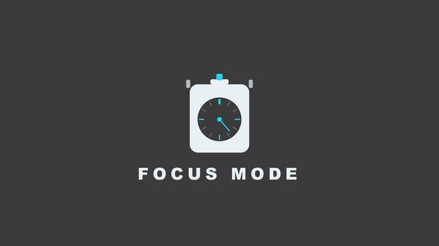 Focus Mode Stopwatch Timer Animation