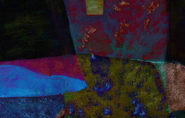 Naklejka premium Expression of painting color and brushstroke. Abstract illustration for background with space for your text