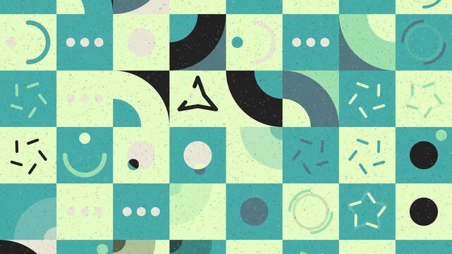 Abstract Modular Geometry Animation With Smooth Repeating Motion