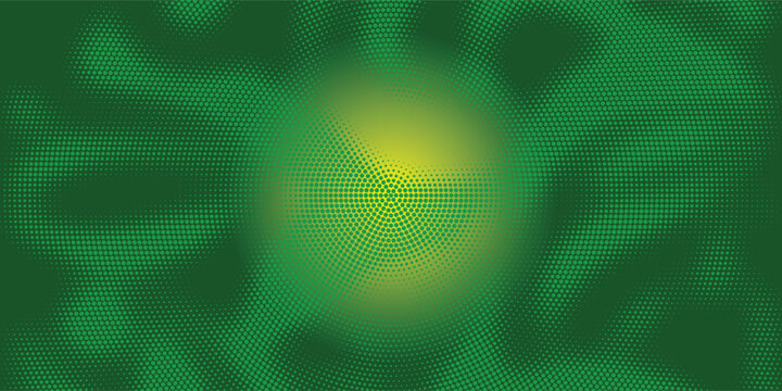 Green glowing square pixel pattern. Dark greenish mosaic texture backdrop. Abstract sparkling technology grid wallpaper. Vector modern business  science  healthcare  medicine  presentation background