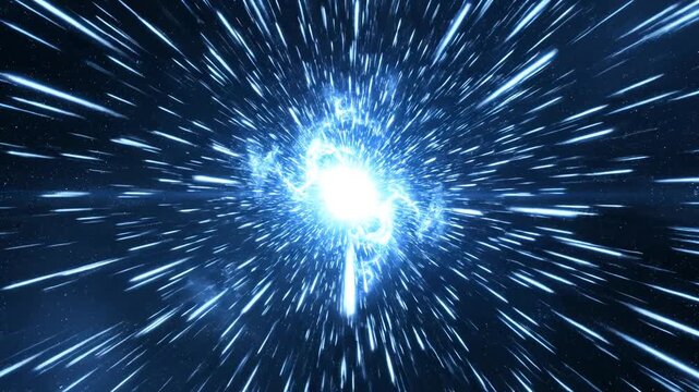 Stellar explosion in space for tech concepts, digital marketing, and futuristic projects