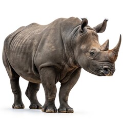 Obraz premium rhino on white background