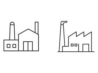 Naklejka premium Factory buildings with smokestacks and industrial structures industrial facilities with smokestacks and chimneys manufacturing plants