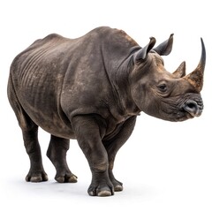 Obraz premium rhino on white background