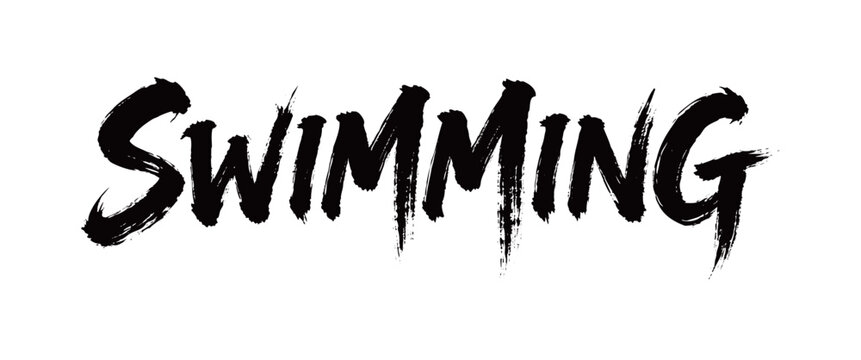 SWIMMING Handwriting