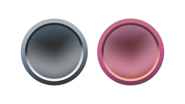 Gradient Style Circular Button Design - Circular Logo Seal Design